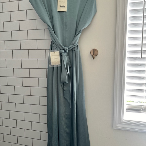 BOHME ROSALIND MIDI DRESS IN BLUE - Picture 7 of 8